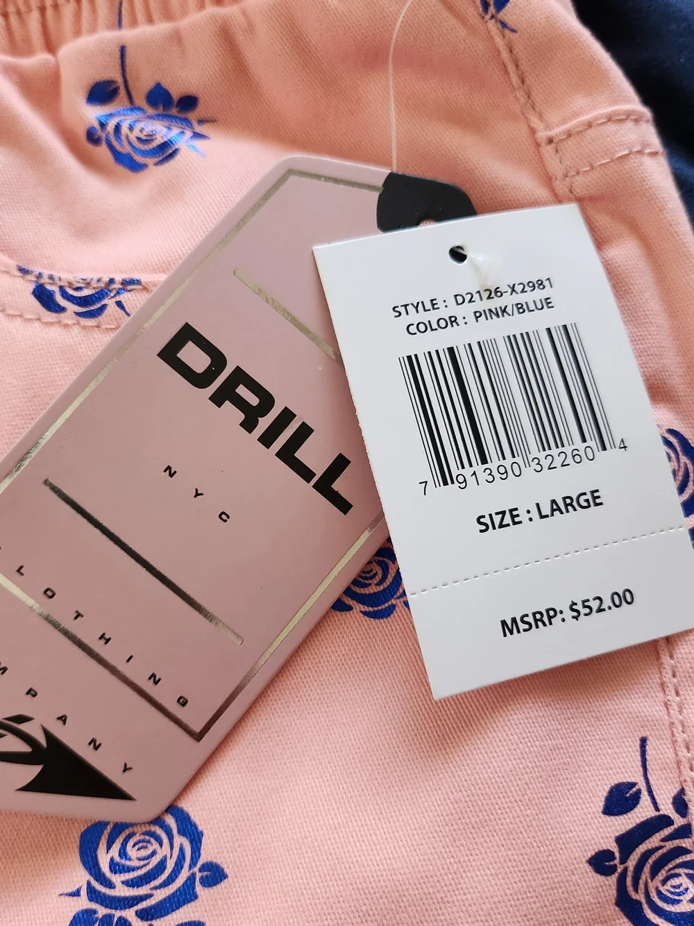 Brand New Drill Clothing Company NYC Floral Shorts - Size Large